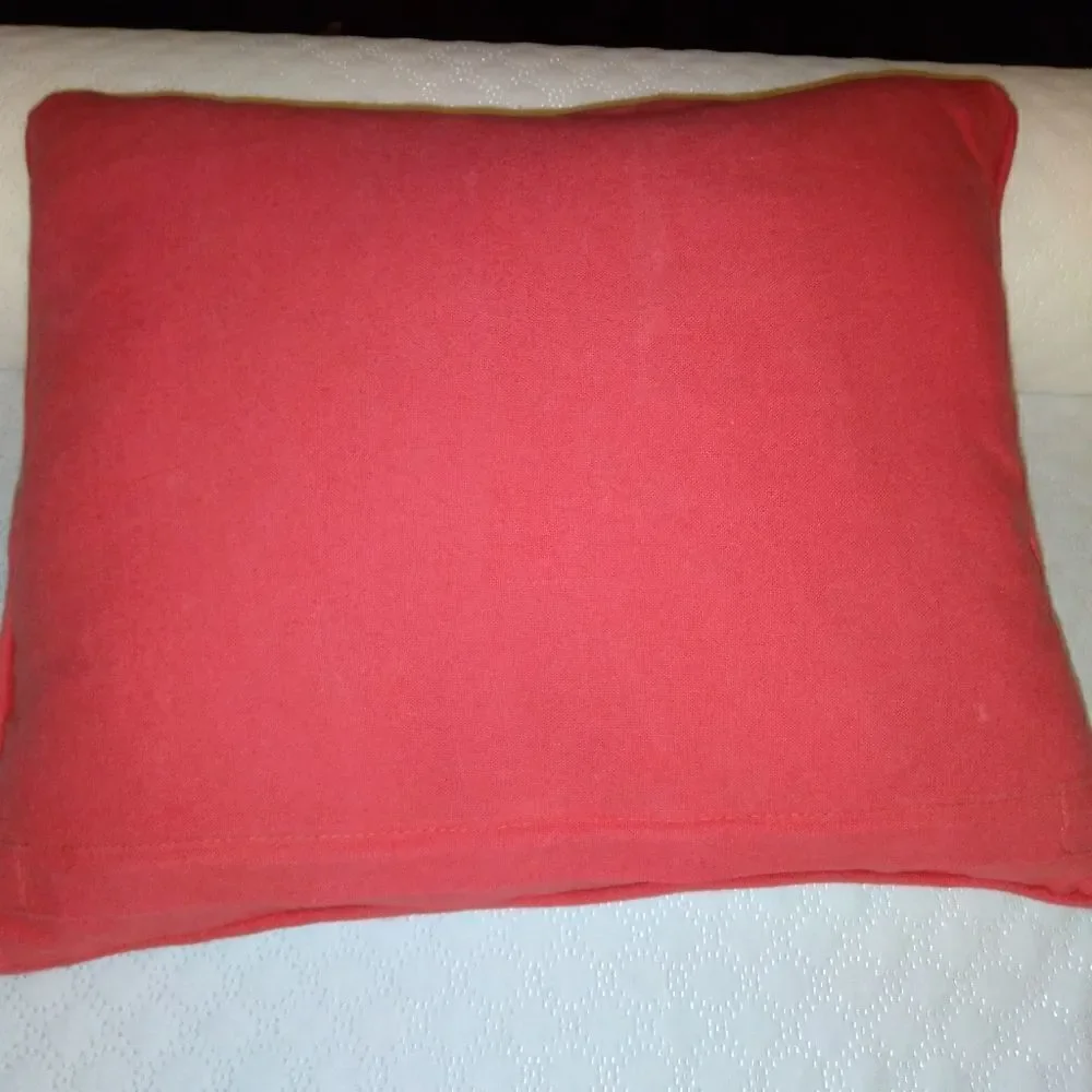 Beautiful Pelican Multicolor Embellished Decorative Throw Pillow